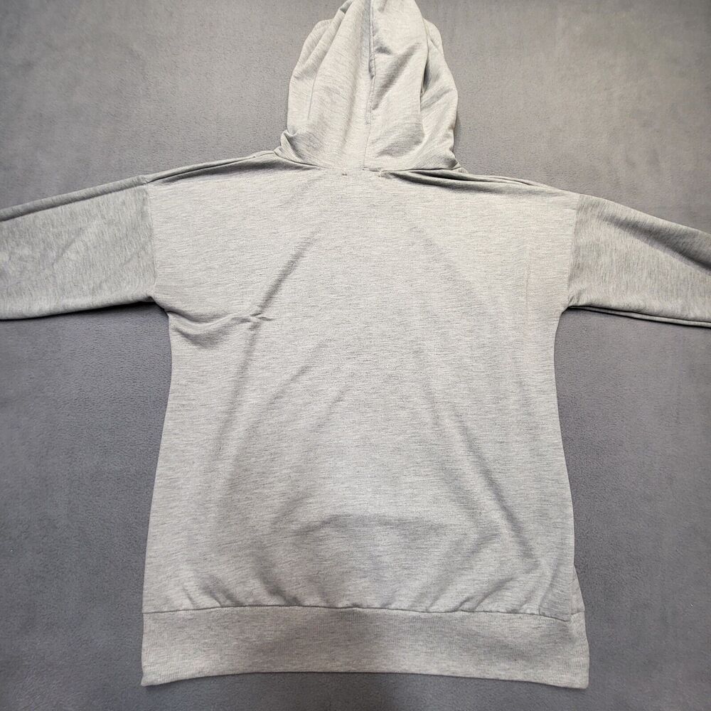 Homies New York Hoodie Womens L Gray Pullover Sweatshirt Long Sleeve Lightweight - Picture 7 of 7